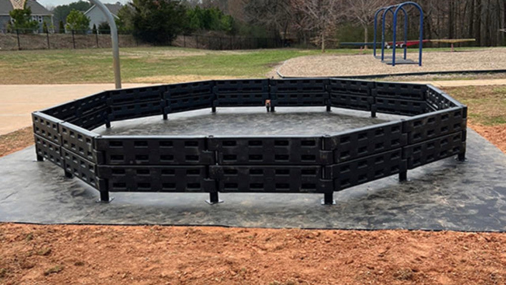 Permanent Gaga Ball Pit and ADA gate